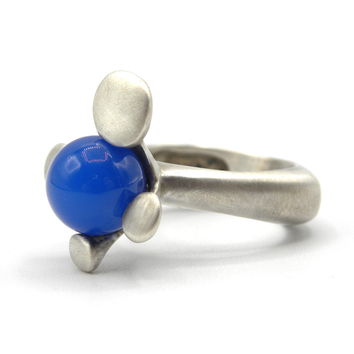 Snorky blue agate ring