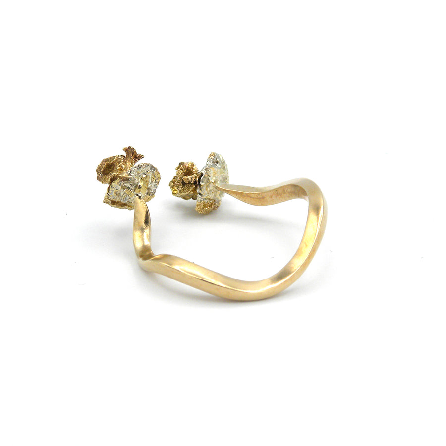Anello bronzo con bacche cavolino