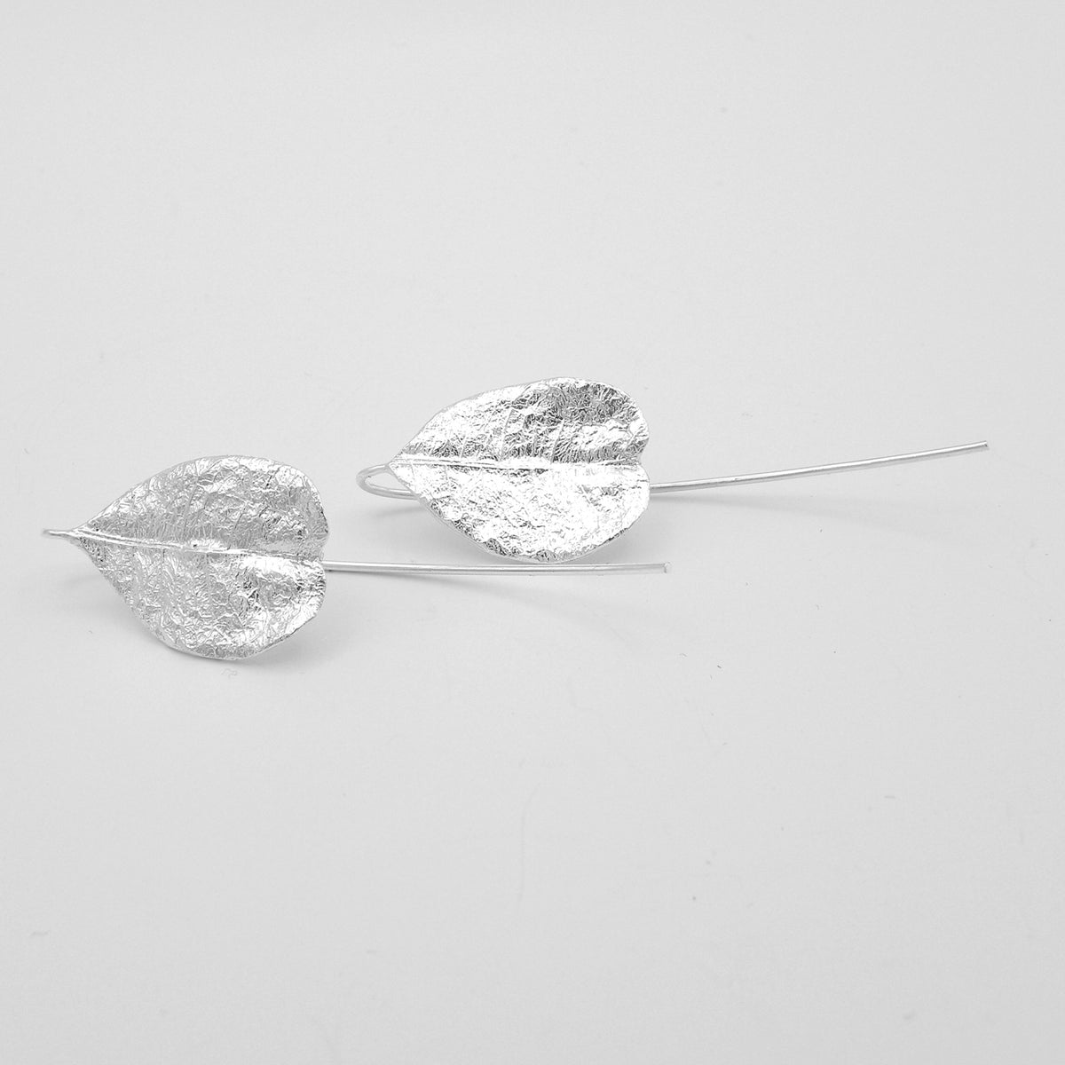 Large jasmine leaf earrings