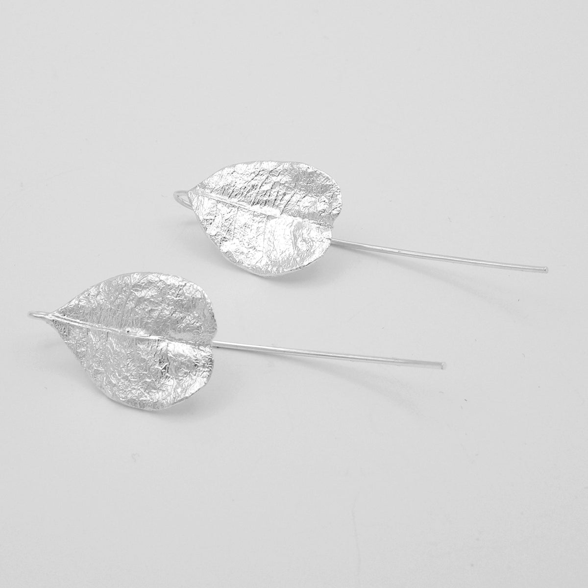 Large jasmine leaf earrings