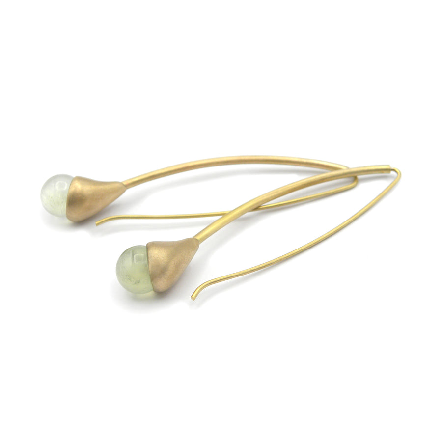 Orecchini Cones prenite verde