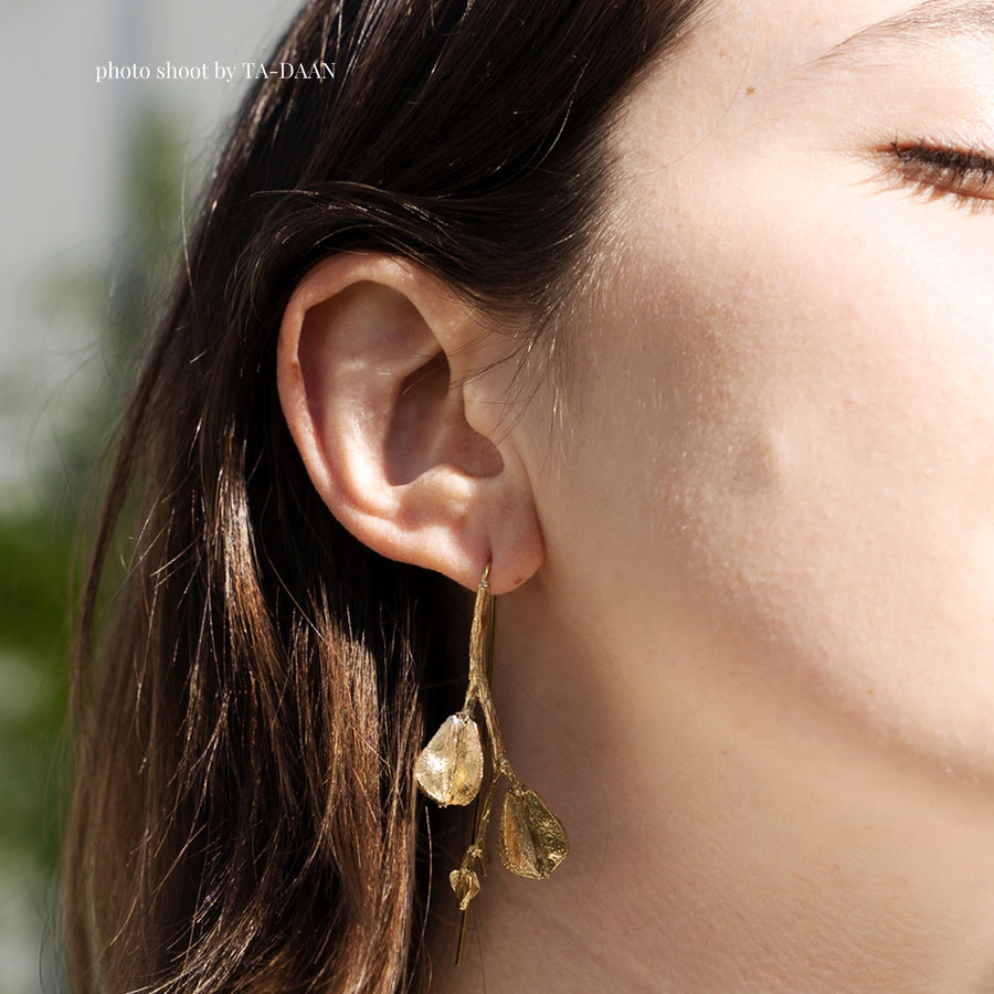 Sprig earrings with berries