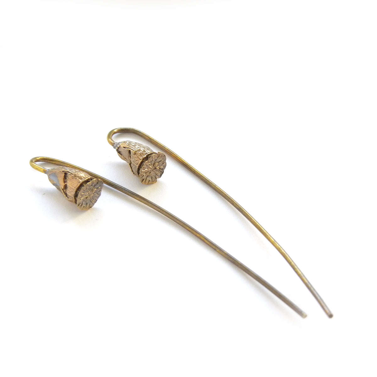 Poppy pistil earrings