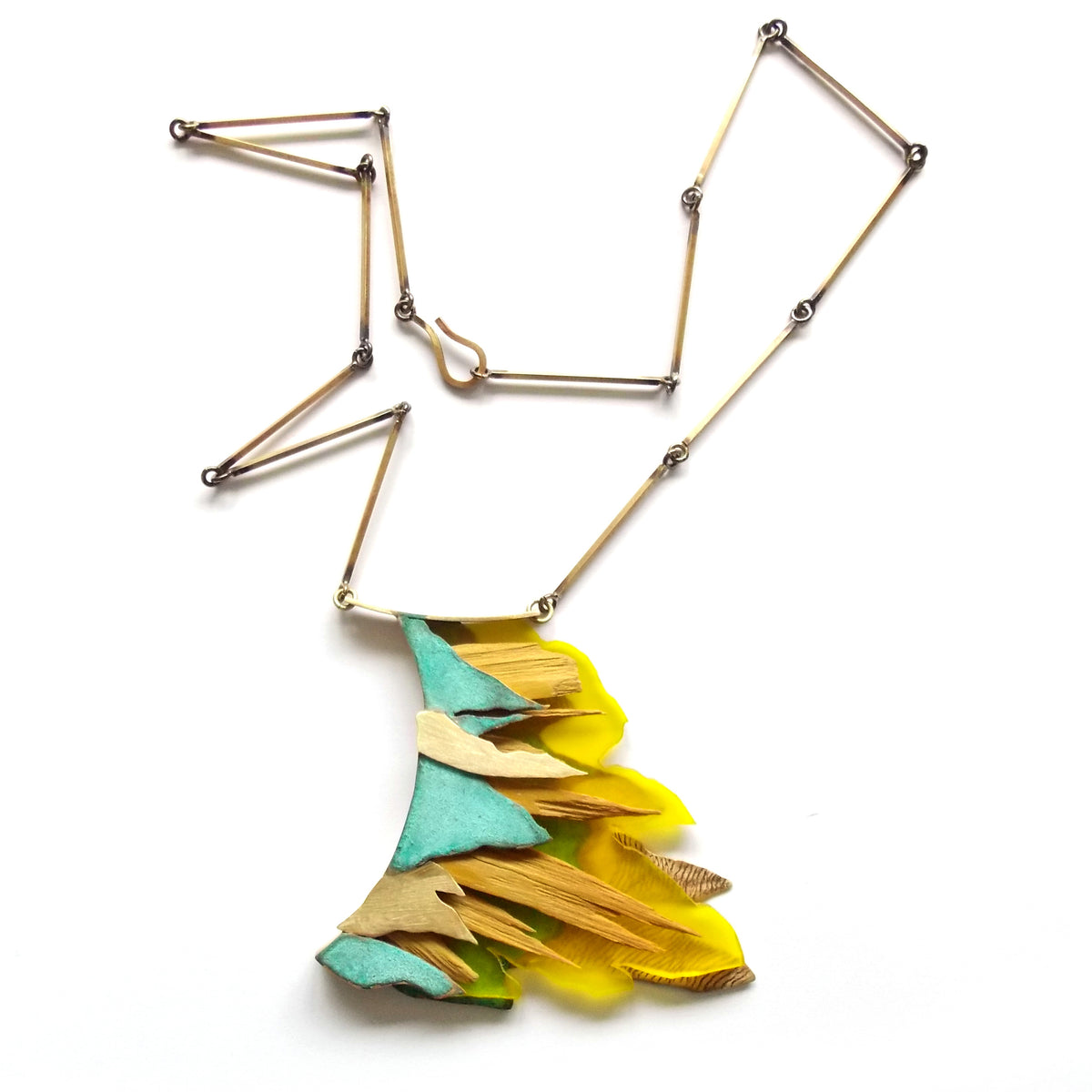 Imaginary mountain 5 - Necklace with pendant